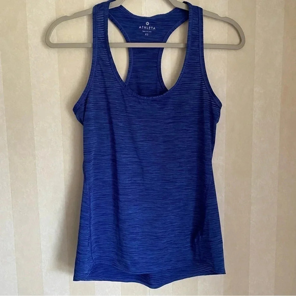 Athleta Shadow Striped Racer Back Tank Size XS - Picture 1 of 4
